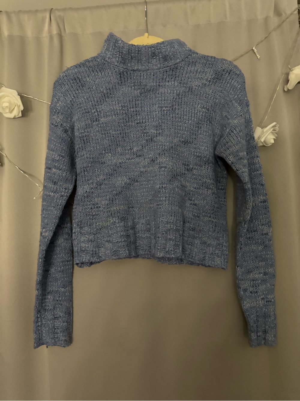 Cropped Turtleneck Sweater